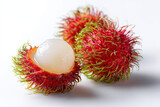 rambutan  on white background
