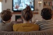 © GHArtwork - A group of four people are seated on a couch, watching a television