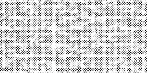 Fototapete - Abstract halftone seamless camouflage pattern. Repeating digital dotted hexagonal camo military texture background. Abstract modern fabric textile ornament. Vector illustration.