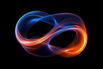 Wall Mural - infinite shape light backgrounds technology.