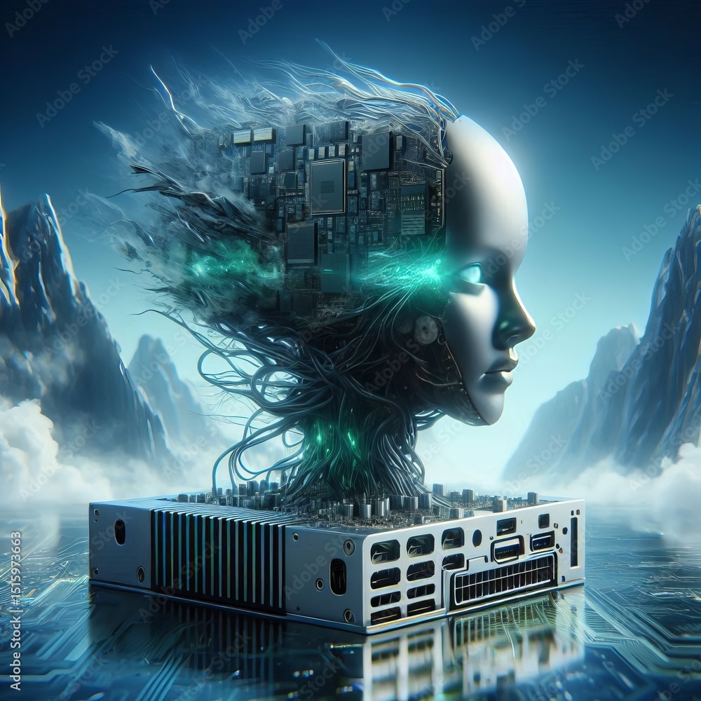 NVIDIA Compact AI edge computing Stock Illustration | Adobe Stock