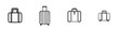 © AI04 - Various travel bag icons showing different designs for packing and transporting belongings