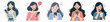 © Vector - vector woman gesture shock looking at mobile phone