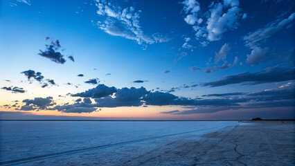 Wall Mural - horizon line abstract minimal landscape concept for serene design