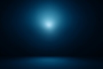 Leinwandbilder - Deep Blue Gradient Background With Minimalist Style, Perfect for Highlighting Text or a Logo in a Clean and Modern Design