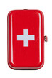 © Marcos Kulenkampff - A classic red first aid kit with a white cross, ready for any medical emergency.