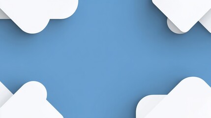 Wall Mural - Abstract Bright White Cloud Background with X Shapes Modern Art Serene Atmosphere Minimalist Design Creative Backdrop Website Header Graphic Design Resource
