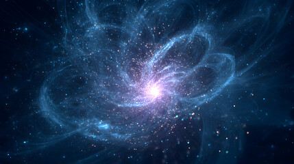 Wall Mural - cosmic nebula background with swirling galaxies and glowing light perfect for space illustrations