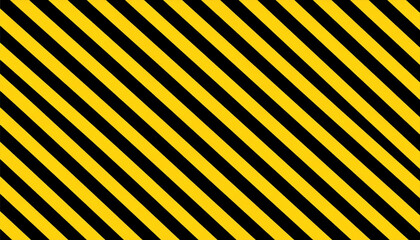 Wall Mural - bold black and yellow diagonal stripes create striking design