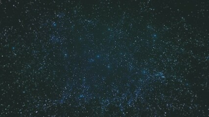 Canvas Print - cosmic parallax journey slow motion travel into space/ animation of a cosmos background with thin st