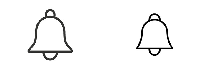 Fototapete - Two distinct bell icons showcasing different design styles suitable for various applications