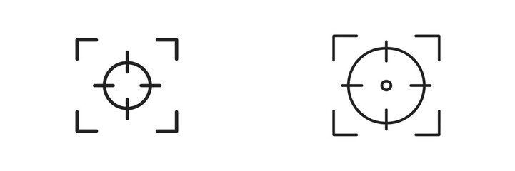Fototapete - Crosshair symbols illustrating target indicators for use in various applications and designs
