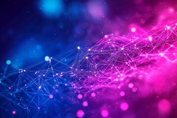 connecting big data in a vibrant neon world