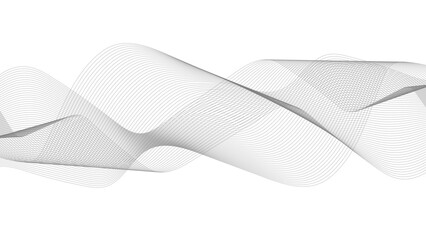 Canvas Print - thin wavy line abstract background. wavy line horizontal divider outline minimalist background.