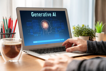 Generative AI virtual assistant tools for prompt engineer and user for ease of engage artificial intelligence AI technology help people to work with generative AI functions by prompting the AI snugly