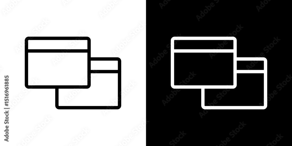 Window Restore icon symbol concept for graphic design, Website, UI. Svg ...