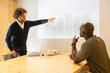 © ADDICTIVE STOCK - Business presentation at modern coworking in Barcelona