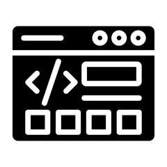 Wall Mural - interface vector glyph icon design