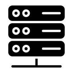 Wall Mural - Server Vector Glyph Icon Design