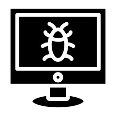 Wall Mural - bug vector glyph icon design