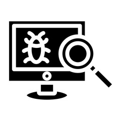 Wall Mural - debugging vector glyph icon design