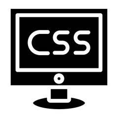 Wall Mural - CSS Vector Glyph Icon Design