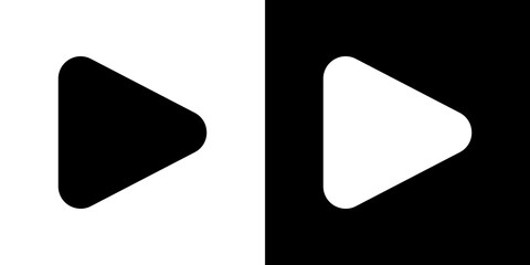 Play icon symbols. Vector illustration.