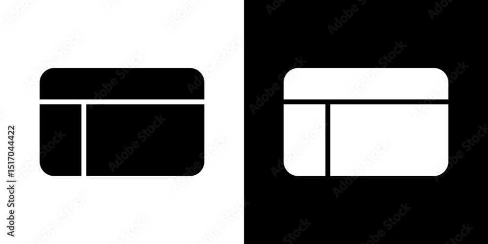 Table layout icon symbols. Vector illustration. Stock Vector | Adobe Stock