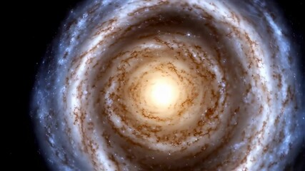Wall Mural - spiral galaxy in dark space