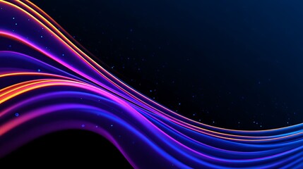 Aufkleber - Big neon wave background