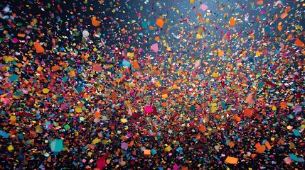 Poster - Celebration and colorful confetti party, blur abstract background