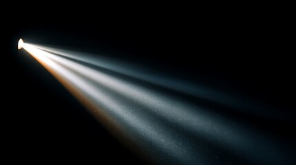 Aufkleber - Close up view of a light ray on a black backdrop