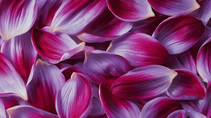 Poster - Closeup abstract flower petals or nature pattern color background, exotic wallpaper in painting style, wavy wave art shape