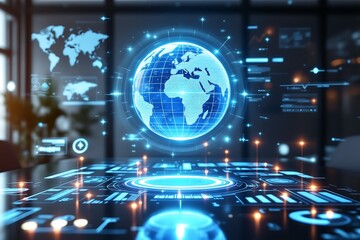Global Network Futuristic Technology and Digital Connectivity