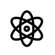 © Namu Icons - Minimalist Line Style Atom Symbol Icon Outline Stroke Scientific Element
