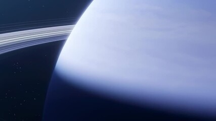 Wall Mural - planet uranus, solar system in space