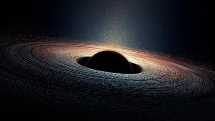 Wall Mural - supermassive black hole, a black hole or wormhole into another galaxy in another universe