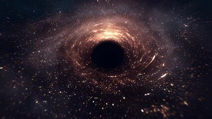 Wall Mural - supermassive black hole, a black hole or wormhole into another galaxy in another universe
