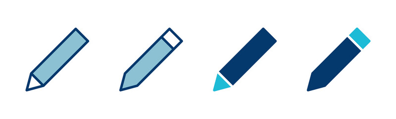 Poster - pencil icon vector isolated on white background. pencil vector icon