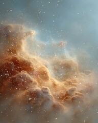 Poster - Ethereal Cosmic Exploration AI-Enhanced Celestial Nebula Visualization Revealing Infinite Universe Mysteries for Next-Gen Scientific Discovery