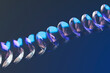 © Giada Canu/Stocksy - Geometric glowing spiral design in deep blue ambient light