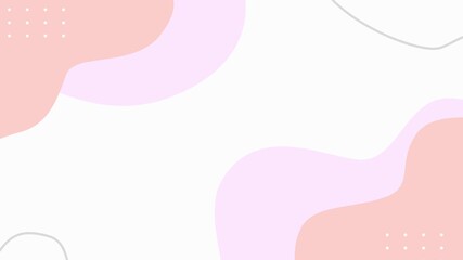 Wall Mural - Soft Abstract Background with Pink and White Shapes