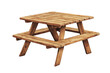 © BANO'S - Rustic charm wooden picnic table image outdoor leisure family fun park on transparent background