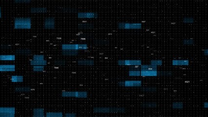 glitch code game computer screen. Code data computer screen with glitch distortion CRT Monitor styled blue binary code motion background animation digital glitch effect. retro technology background