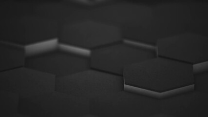 Wall Mural - corporate extruded 3d hexagons background/ animation of an abstract corporate business background wi
