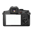© PNG Lab - Back view of DSLR camera with blank screen, isolated on transparent background