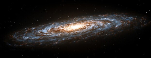 Wall Mural - Spiral Galaxy in Dark Space