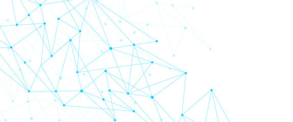 Wall Mural - vector abstract minimalist lines and dots technology pattern geometric background