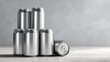 © sri - Stacked aluminum beverage cans