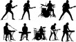 © Misho - Musicians vector silhouettes